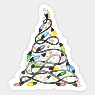 Light Christmas tree Sticker